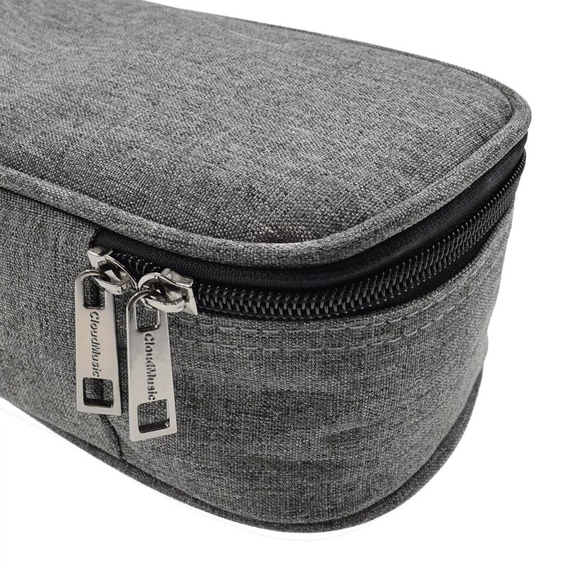 CLOUDMUSIC Ukulele Case Gig Bag Padded Backpack For Concert 23" Inch(Concert, Grey) - Image 4